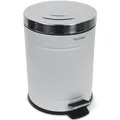 Produktbild: YourCasa® Mülleimer Bad 5L [Retro Style Creme Weiß] Kosmetikeimer mit Softclose-Deckel & Inneneimer - Kosmetik Abfalleimer klein für Badezimmer, WC, Toilette - aus Edelstahl