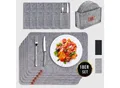 Produktbild: Montegoni Platzset Rutschfeste Tischset aus Filz 18er Set, abwaschbare Platzsets 44x32 cm, (Set, 18er Tischuntersetzer-Set), Platzdeckchen abwischbar