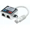 Produktbild: Intellinet 2-Port Cat5-Anschlussteiler, doppelt geschirmt, Zum Aufsplitten eines RJ45-Netzwerkkabels
