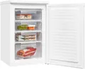 Produktbild: Exquisit GS80-040E Stand Gefrierschrank, 55c m breit, 91 L, transparente Schubladen, weiß
