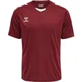 Produktbild: hummel Trainingsshirt HMLCORE XK POLY JERSEY S/S (1-tlg) sportliche Passform, atmungsaktiv, schnell trocknend, Kurzarm rot M