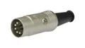 Produktbild: REAN Wtyk DIN 5-pin na kabel do 5,0mm posrebrzany NYS322