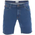 Produktbild: Wrangler Herren Jeans Short Texas Stretch Regular Fit Regular Fit Blau Tomorrow Normaler Bund Reißverschluss W 30