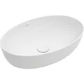 Produktbild: Villeroy & Boch Aufsatzwaschtisch Artis oval - modernes Aufsatzwaschbecken mit CeramicPlus - Waschschale aus robusten und langlebigen Keramik, alpinweiß