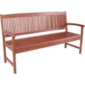 Produktbild: Gartenbank Stockholm 3-Sitzer Eukalyptus Braun 90 x 157 x 60 cm