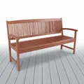 Produktbild: Garden Pleasure Gartenbank STOCKHOLM 3-Sitzer 157 cm Holzbank Parkbank