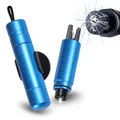 Produktbild: Sosayet 2 In 1 Gurtschneider Notfallhammer - 2 Stück Hammerdex Glasbrecher - Notfallhammer Auto mit Gurtschneider - Aufgerüstet Emergency Rescue Tool - Sicherheitshammer Auto fürs Bus, PKW, LKW (Blau)