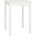 Produktbild: vidaXL Esstisch Weiß 55x55x75 cm Massivholz Kiefer - Weiß