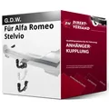 Produktbild: Für Alfa Romeo Stelvio Typ 949 (G.D.W.) Anhängerkupplung vertikal abnehmbar neu