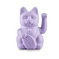 Produktbild: Donkey Products Lucky Cat Lilac Japanische Glücksbringer Winkekatze aus Kunststoff in der Farbe Lila, Größe: 8,5x10,5x15 cm, 330544