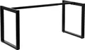 Produktbild: Metallgestell für Schreibtisch oder Tisch NY-131A, längenverstellbar, verstellbare Beine, Maße 100-160x60x72,5 cm, Schwarz