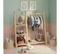 Produktbild: Bellabino Kleiderständer Ryck für Kinder im natürlichen Design, (inkl. 3 Fächern), Kindergarderobe mit Kleiderstange & Schuhablagefläche