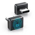 Produktbild: CSL USB Fingerabdrucksensor Dongle USB-C Aluminium Gehäuse Schwarz 10 IDs