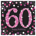 Produktbild: Glamour Pink SERVIETTEN Auswahl Party Set Pink Rosa Geburtstags Thema stilvoll