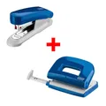 Produktbild: novus Locher und Heftgeräte Set E210/E15 blau