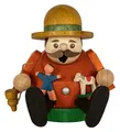 Produktbild: Glässer Volkskunst 'Minikugelrauchmann Spielzeugverkäufer' 8cm