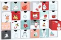 Produktbild: BRUBAKER Adventskalender zum Befüllen - Sweet Chistmas 2025 - DIY Weihnachtskalender 24 Türchen für Gutscheine und Süßigkeiten - 39 cm groß - Pappe