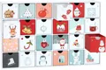 Produktbild: Advent Kalender Kinder zum Befüllen Weihnachtskalender Leer 24 Boxen Rot Weiß