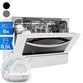 Produktbild: Klarstein Mini-Geschirrspüler für 6 Gedecke, Leiser UV-Geschirrspüler Klein mit 7 Spülprogrammen, Kleiner Tisch-Geschirrspüler für Zuhause Büro Camping, Geschirrspüler Mini mit Wasseranschluss