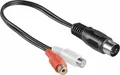 Produktbild: Audio Adapter Kabel DIN Stecker 5 polig auf 2x Cinch Buchse 0,2 m stereo 20 cm