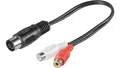 Produktbild: Kabel adaptera audio, wtyk DIN na gniazdo cinch stereo - Długość kabla 0.2 m