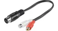 Produktbild: Audio Kabel Adapter Stereo 2x Cinch-Kupplung auf DIN-Stecker 5-polig 20cm lang
