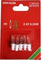 Produktbild: Konstsmide 2006-052SB Ersatzbirne Ersatzbirnen 5er Pack 2,5V 0,25W weiße Fassung