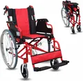 Produktbild: Mobiclinic Rollstuhl faltbar Klapprollstuhl für ältere und behinderte Menschen Selbstfahrender orthopädischer Rollstuhl Leicht Aluminium Torre