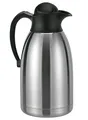 Produktbild: Spetebo Edelstahl Thermoskanne mit Drehverschluss - 2 Liter - Isolierkanne für heiße und kalte Getränke - Isolier Kaffeekanne Thermos Teekanne doppelwandig auslaufsicher