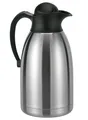 Produktbild: Edelstahl Thermoskanne auslaufsicher - 2 L - Kaffee Tee heiß kalt Isolier Kanne