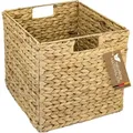 Produktbild: HMF - 37240 Aufbewahrungskorb geflochten aus Wasserhyazinthe, passend für Kallax, 32 x 34,5 x 32 cm