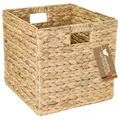 Produktbild: HMF Aufbewahrungskorb, Korb geflochten aus Wasserhyazinthe Seegras | passend für Kallax | 32 x 34,5 x 32 cm