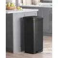 Produktbild: SONGMICS Mülleimer Küche 68 Liter Abfalleimer Tretmülleimer Metall schwarz - Schwarz