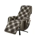 Produktbild: Erwin Müller Sesselschoner Sesselschoner mit Fußteil, Schurwolle Karo