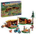 Produktbild: LEGO Friends Gemütliche Hütten im Abenteuercamp, Spielset für Rollenspiele in freier Natur, Kinderspielzeug für Mädchen und Jungen ab 7 Jahren mit 3 Spielfiguren und Fuchs, Camping-Spielzeug 42624