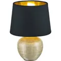 Produktbild: Trio Tischleuchte Luxor H: 26 cm Schwarz-Gold