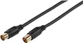 Produktbild: Vivanco Antennenkabel 48/20, 15 GB, Koaxialstecker, 1,5 m, 90 dB, Schwarz