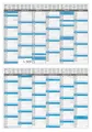 Produktbild: LYSCO Tischkalender Tafelkalender 2027 DIN A3 / A4 / A5 - 300g Papier, Tafelkalender für das Jahr 2027 in verschiedenen Stückzahlen und Formaten, sehr gut beschreibbar