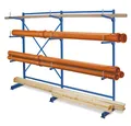 Produktbild: BRB-Lagertechnik Regal BRB Kragarmregal komplett, blau, HxBxT 1950x2090x450 mm, Profi-Kragarmregal