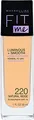 Produktbild: Maybelline New York Fit Me Make-Up Natur 220: Langanhaltende Abdeckung mit hohem 1 x 30 ml
