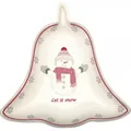 Produktbild: GreenGate Bell Plate Abella Xmas White