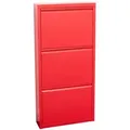 Produktbild: ebuy24 Schuhkipper, Rot, Holzwerkstoff, 50x106x16 cm, Garderobe, Schuhaufbewahrung, Schuhkipper