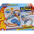 Produktbild: Hot Wheels Track Creator Beschleuniger-Sprung-Schnellstrecke-Set mit Spielzeugau