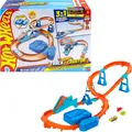 Produktbild: Mattel Hot Wheels JDB49 Track Creator Boosted Jump Speedway Set inkl Auto