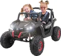Produktbild: Actionbikes Motors UTV Buggy MX | 4x4 Allrad - Kinder Elektro Auto - 2,4 GHz Fernbedienung - 2 x 12 V Motoren - USB - AUX - Bluetooth (Schwarz)