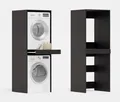 Produktbild: Platan Room Waschmaschinenumbauschrank Waschmaschinenschrank für Waschmaschine & Wäschetrockner Waschmaschine Trockner Schrank mit Ausziehbrett Überbauschrank