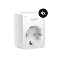 Produktbild: TP-Link Tapo P100 Mini Smart WLAN-Steckdose - 4er-Set - Weiß