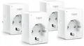 Produktbild: TP-Link Tapo P100 (4er Pack) Smart Plug WLAN-Steckdose, weiß