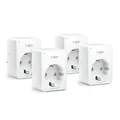 Produktbild: TP-Link Tapo P100 (4er Pack) Smart Plug WLAN-Steckdose, weiß