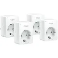 Produktbild: TP-Link Tapo P100 4er Pack WLAN Smart Plug 2.4GHz–smarte Steckdosen App steuern
